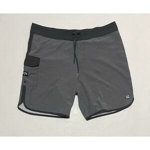 Billabong Shorts Mens 33 X 7 Gray Recycler 73 Pro Boardshorts Swim Surf Trunks